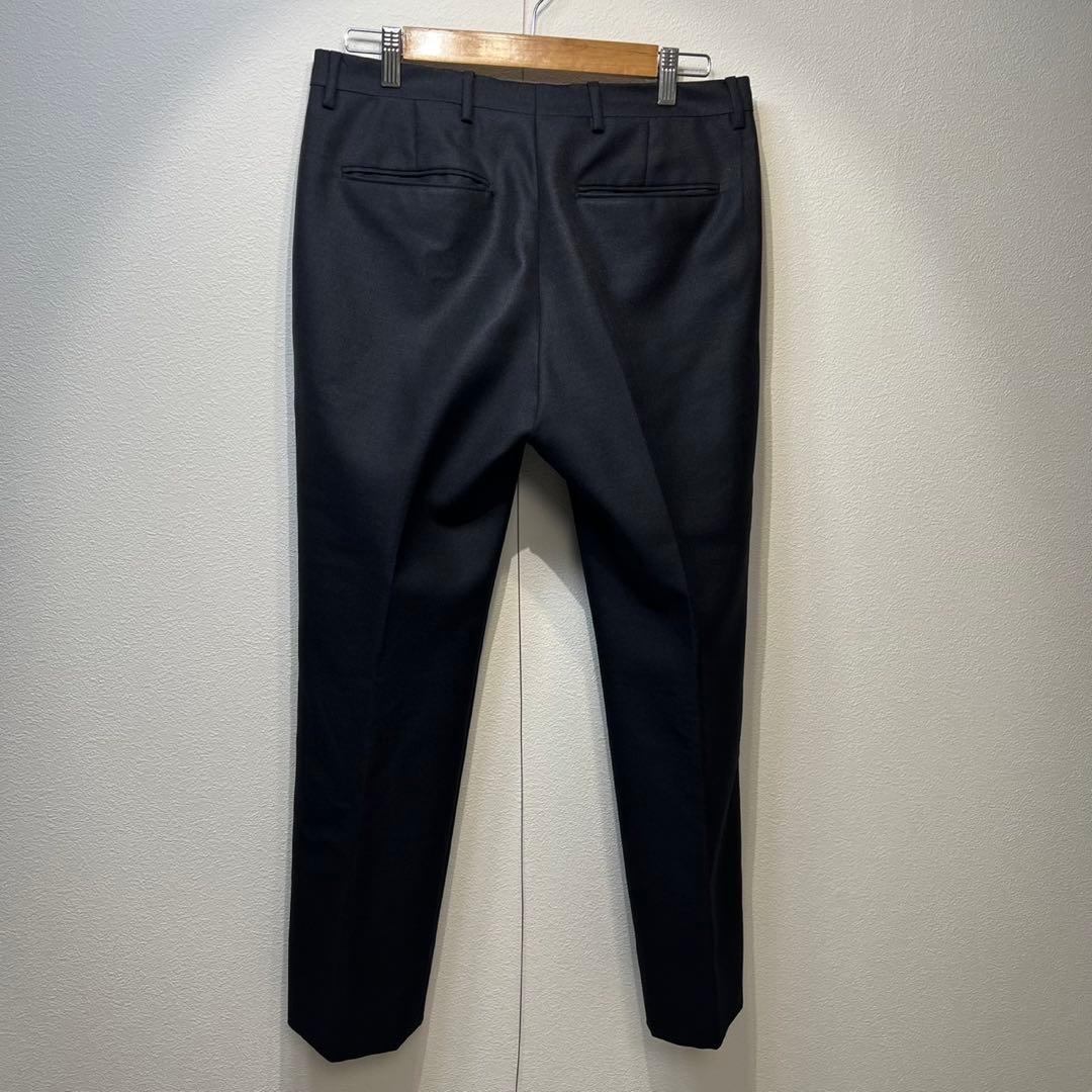 希少 美品 VALENTINO ウール モヘヤ タック スラックス パンツ 44