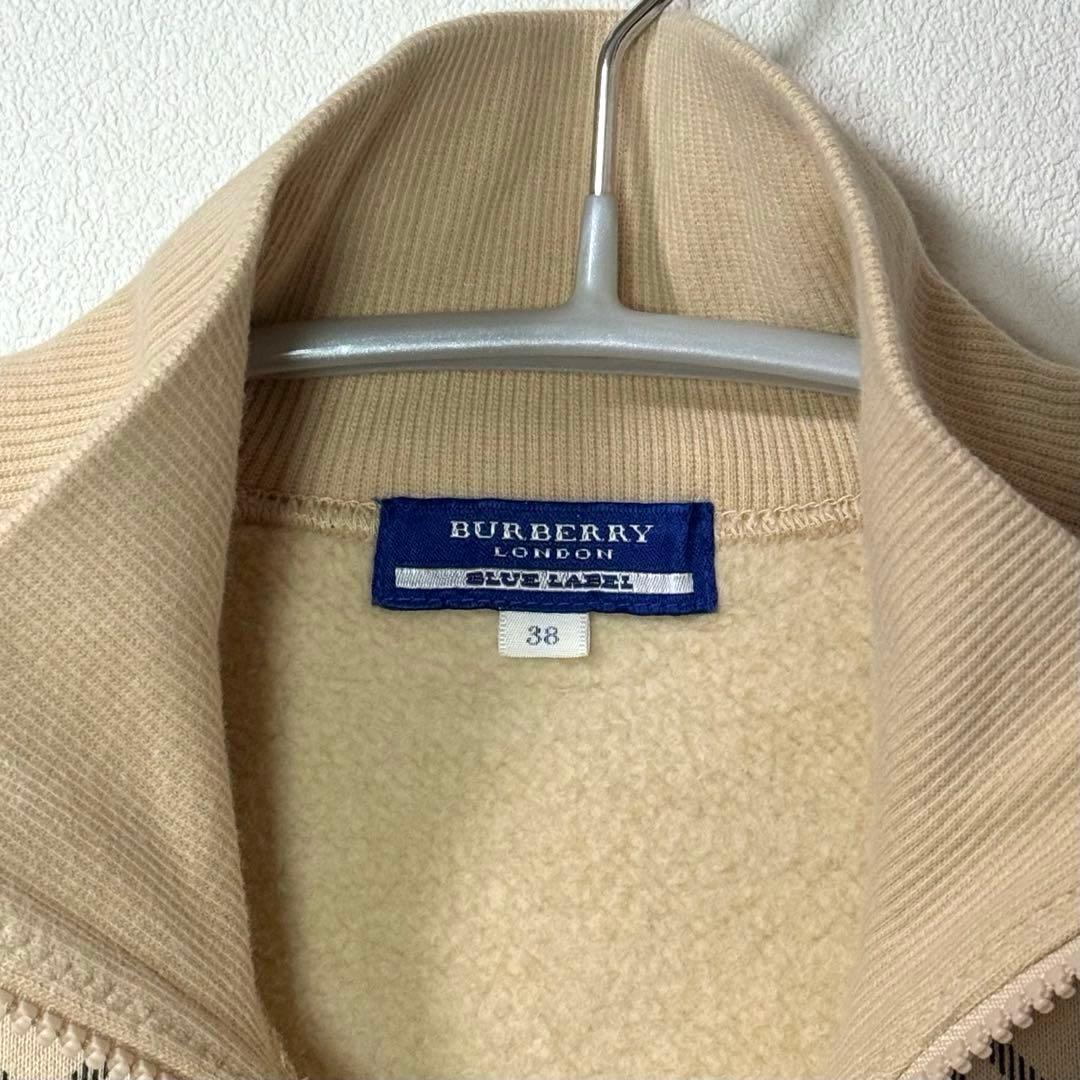 美品　BURBERRY バーバリー ブルーレーベル ジップアップ スウェット