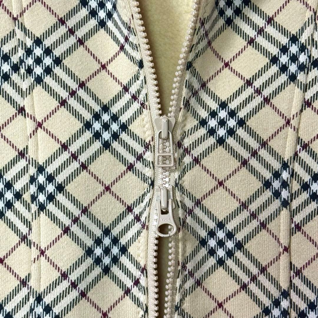 美品　BURBERRY バーバリー ブルーレーベル ジップアップ スウェット