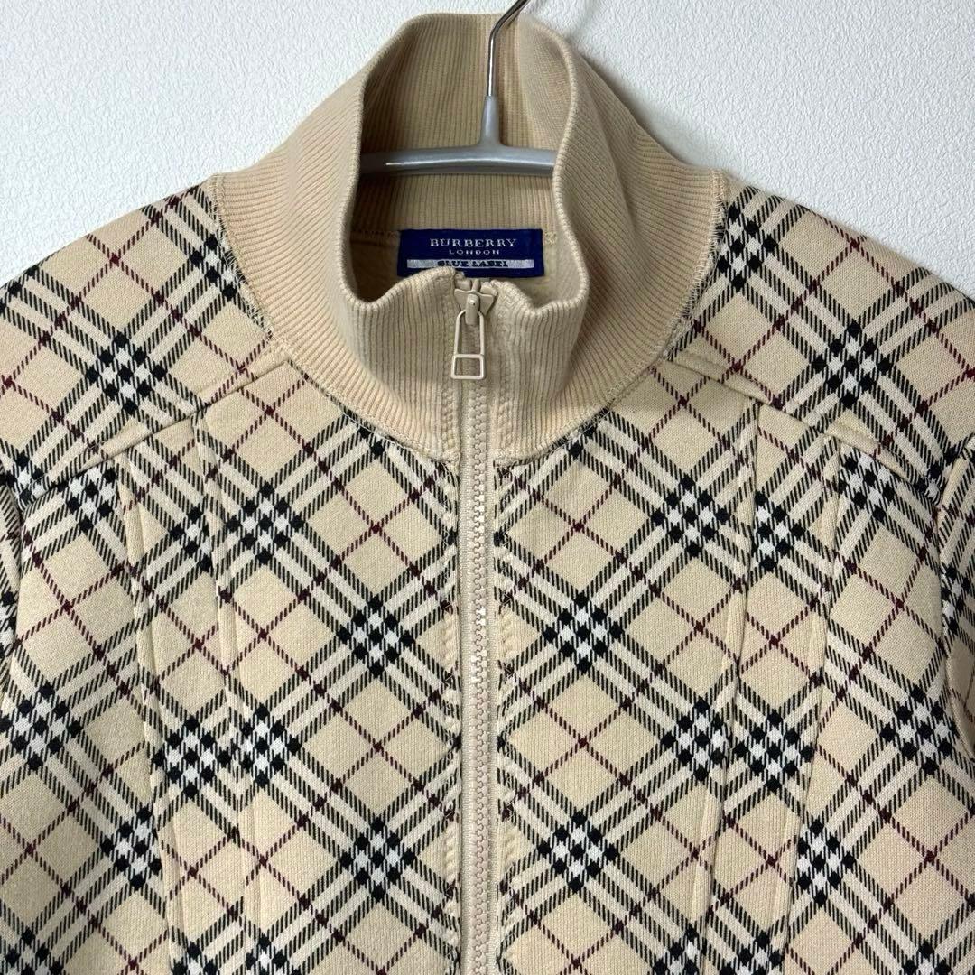 美品　BURBERRY バーバリー ブルーレーベル ジップアップ スウェット