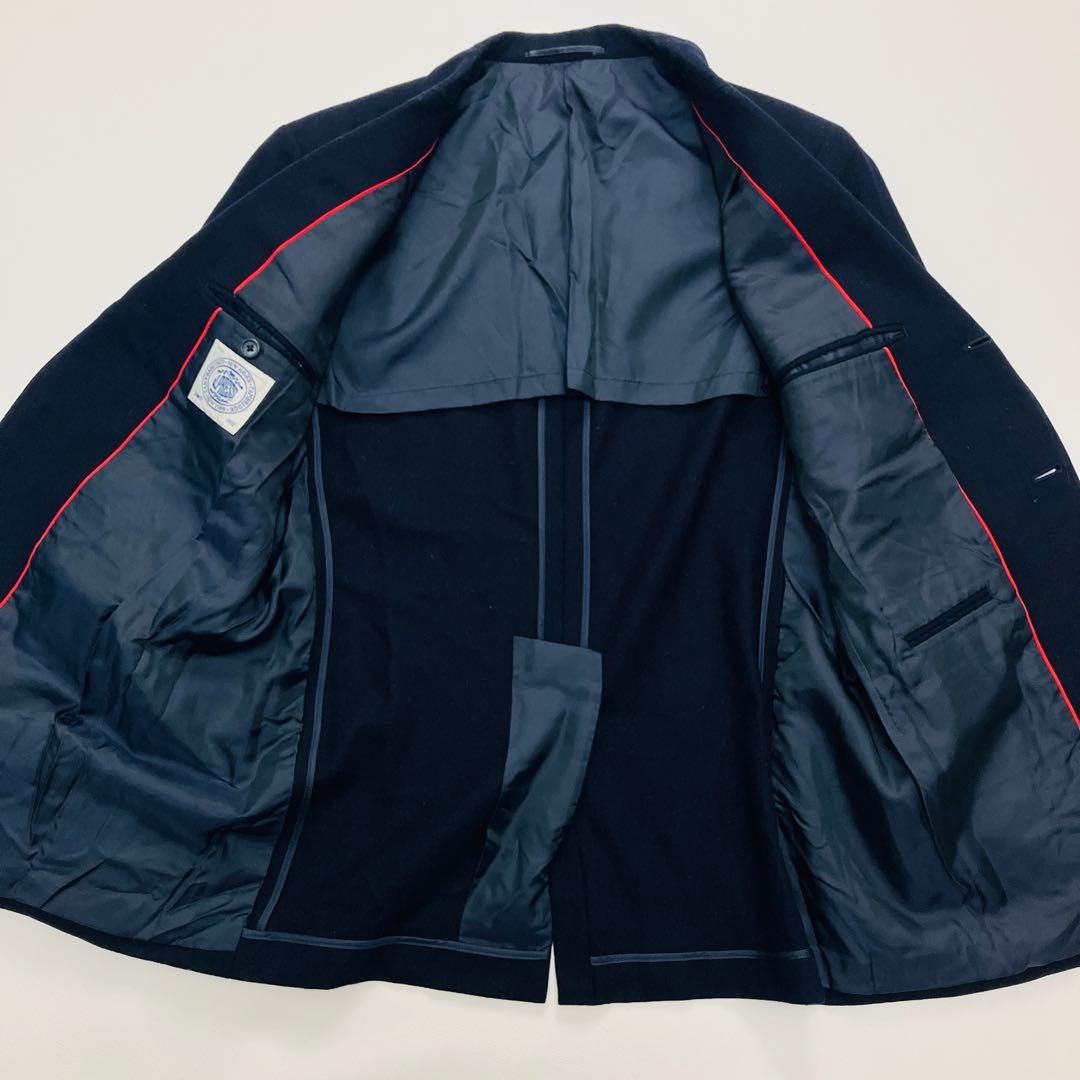 希少サイズ　金ボタン　ジェイプレス　テーラードジャケット　紺ブレ　赤パイピング