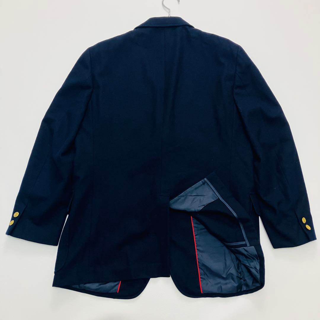 希少サイズ　金ボタン　ジェイプレス　テーラードジャケット　紺ブレ　赤パイピング