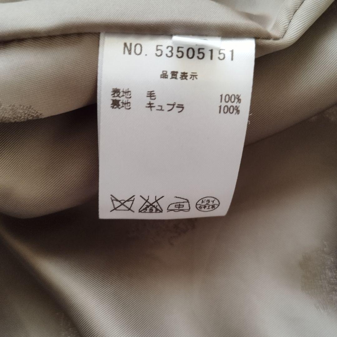 【極美品】オールドイングランド ノーカラーロングコート 金ボタン ダブル