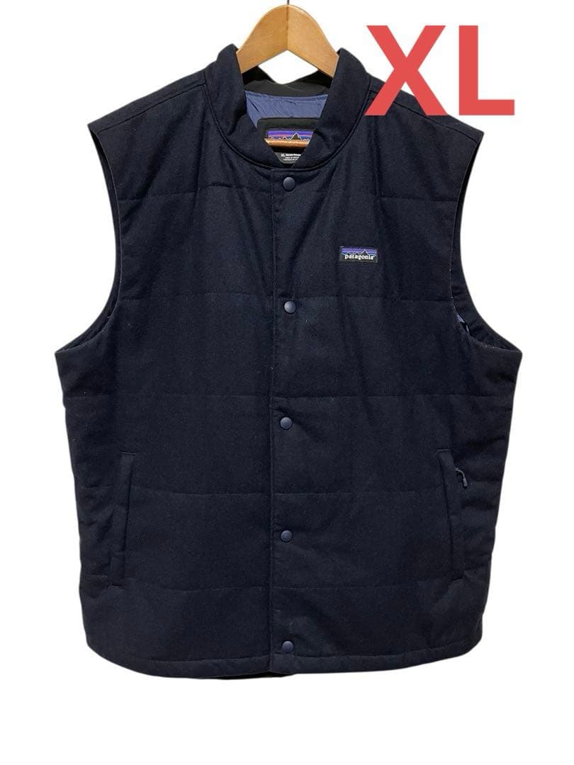 パタゴニア　ウール中綿ベスト　ネイビー　XL