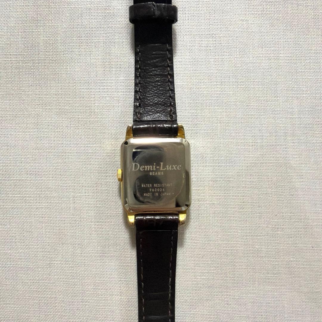 Demi-Luxe BEAMS デミルクスビームス　腕時計　スクエア