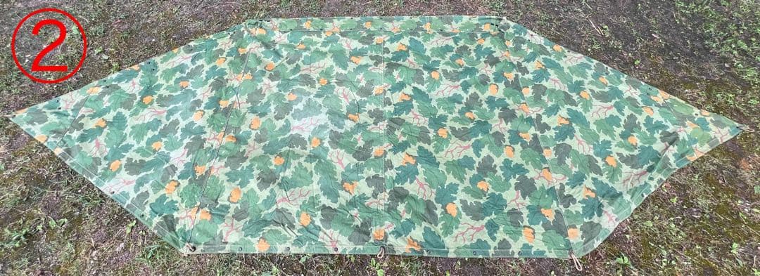 【超希少】ミッチェルパターンUSMC 米軍 パップテント シェルターハーフ 軍幕