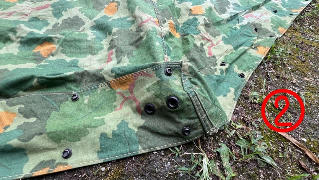 【超希少】ミッチェルパターンUSMC 米軍 パップテント シェルターハーフ 軍幕