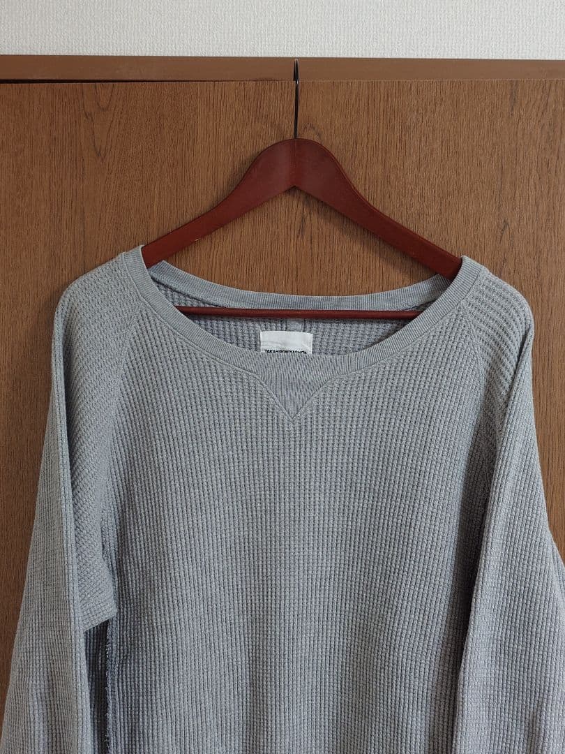 タカヒロミヤシタザソロイスト 17aw オーバーサイズ サーマル ワッフル 48