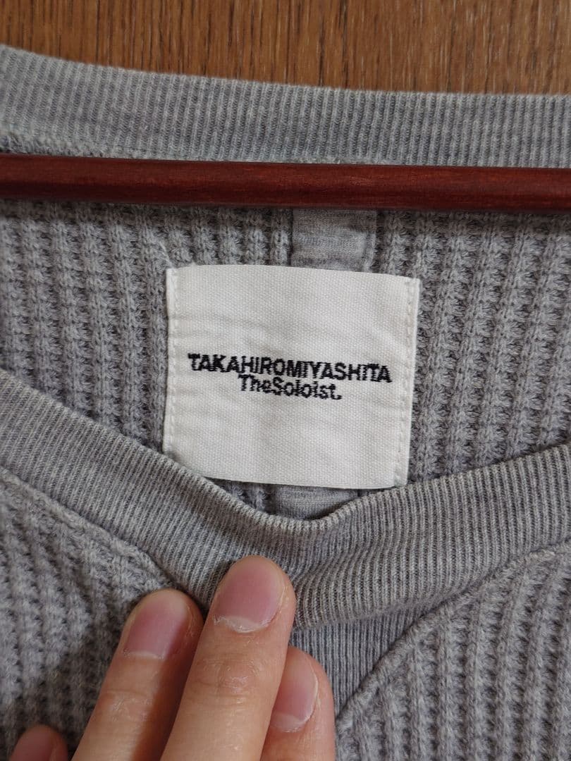 タカヒロミヤシタザソロイスト 17aw オーバーサイズ サーマル ワッフル 48