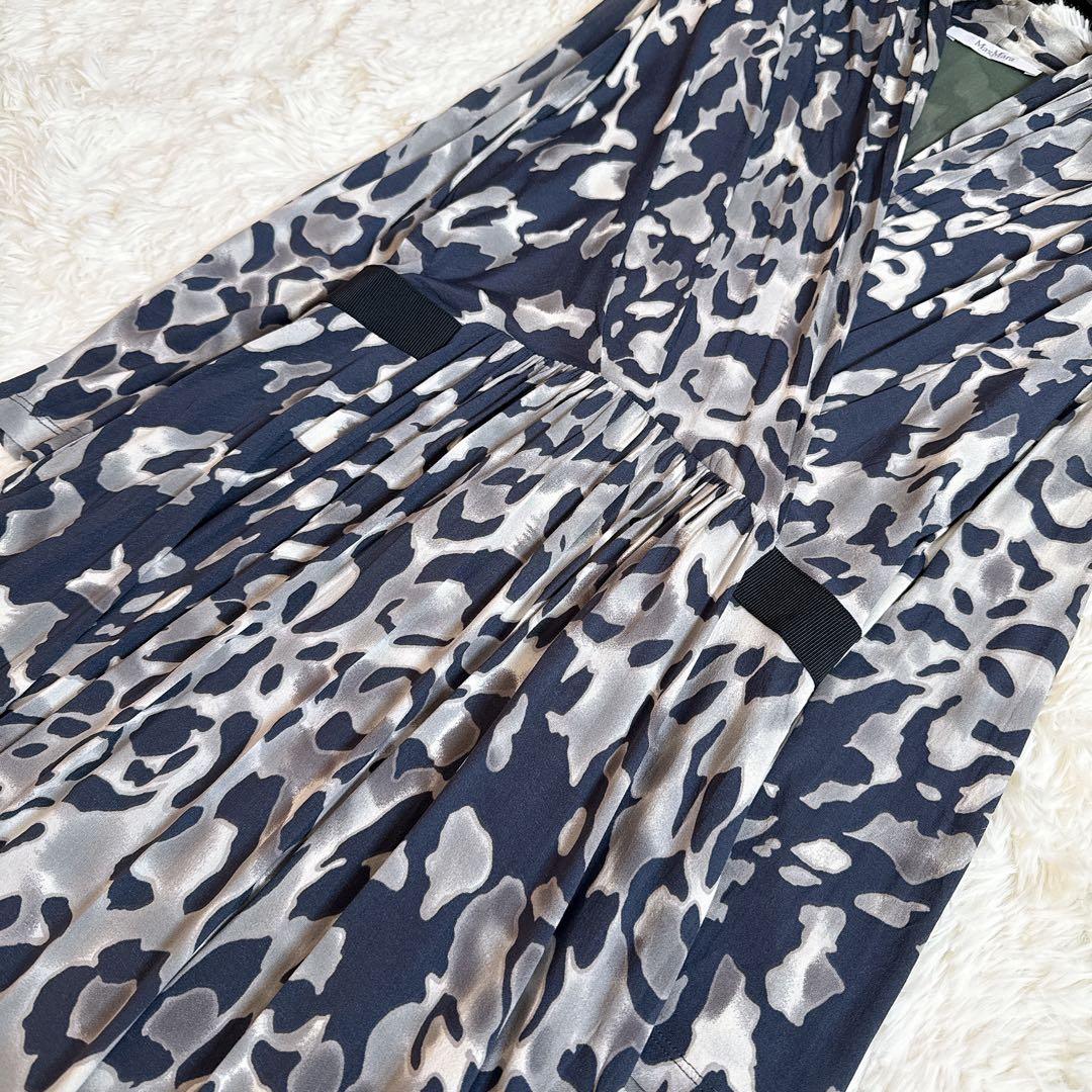 [高級✨白タグ] マックスマーラ　カシュクールワンピース　大きいサイズ42