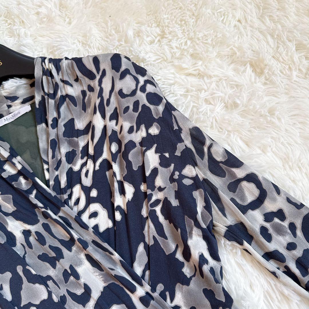 [高級✨白タグ] マックスマーラ　カシュクールワンピース　大きいサイズ42