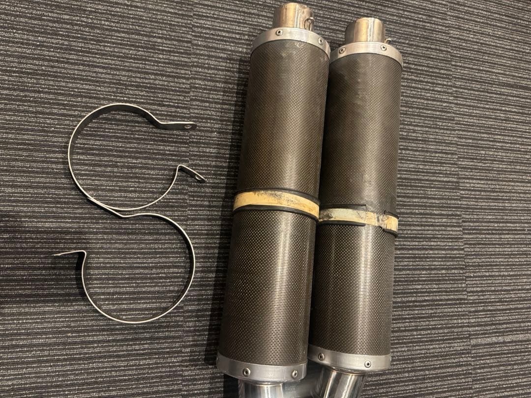 60.5 汎用サイレンサー　カーボンマフラー　EPRO ツイン　cb xjr