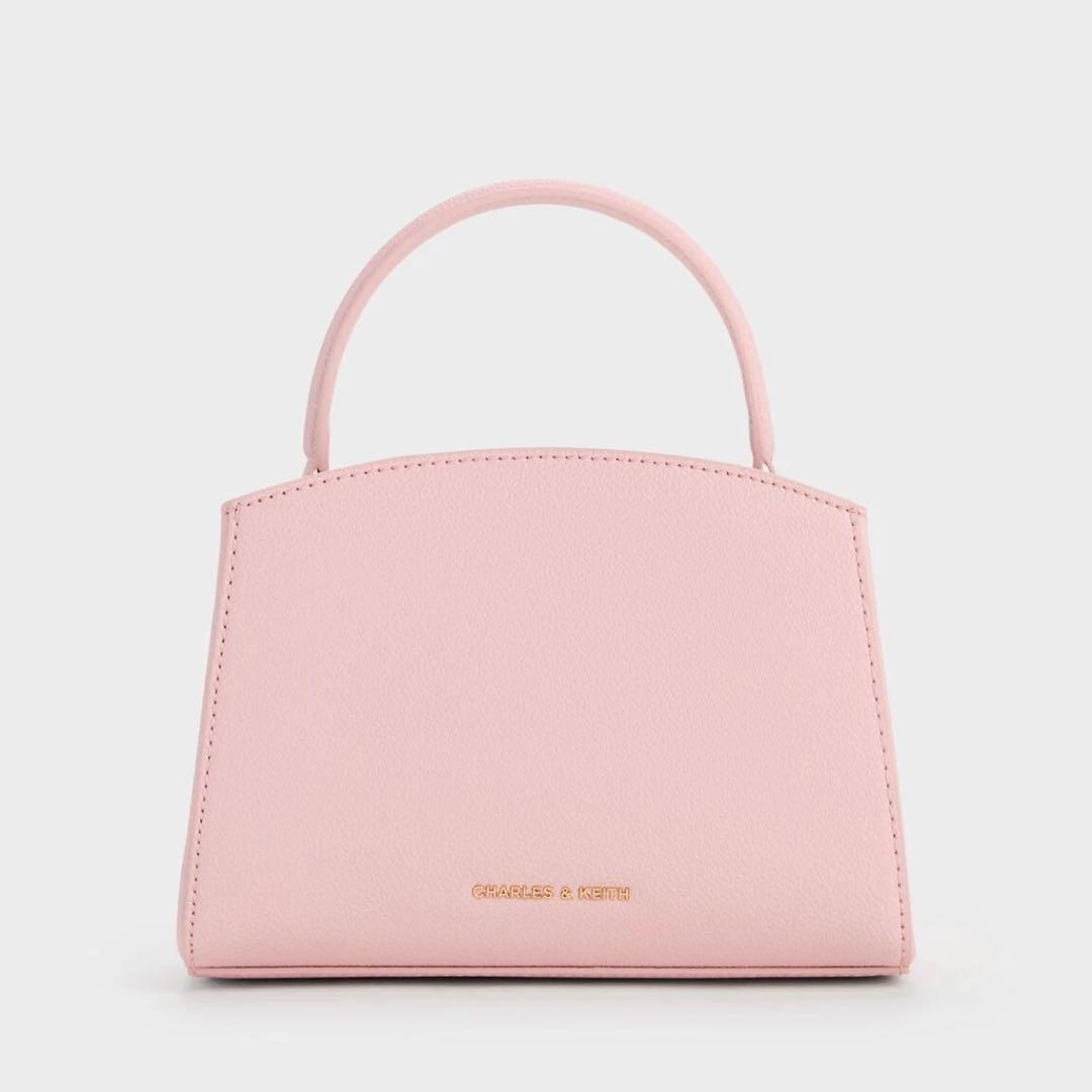 【新品未使用】 オブリエル トップハンドルバッグ コットンキャンディーピンク