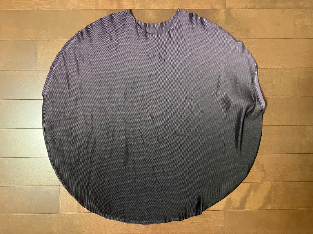 日本製/PLEATS PLEASE/プリーツプリーズ/チュニック/黒/紫/丸型