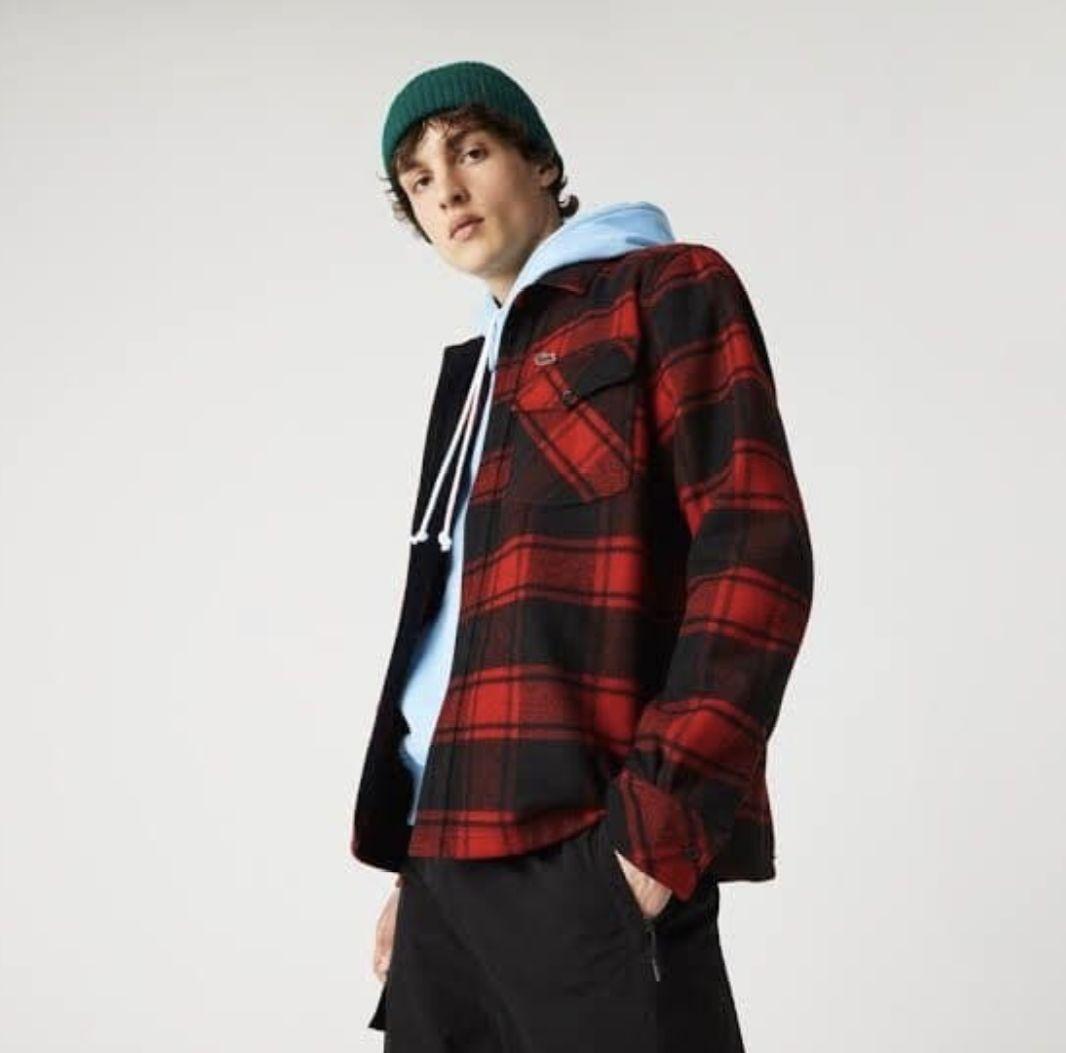 LACOSTE ウールシャツ