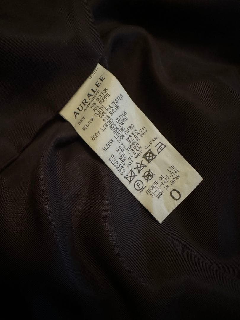 AURALEE TRENCH COAT size0 オーラリー