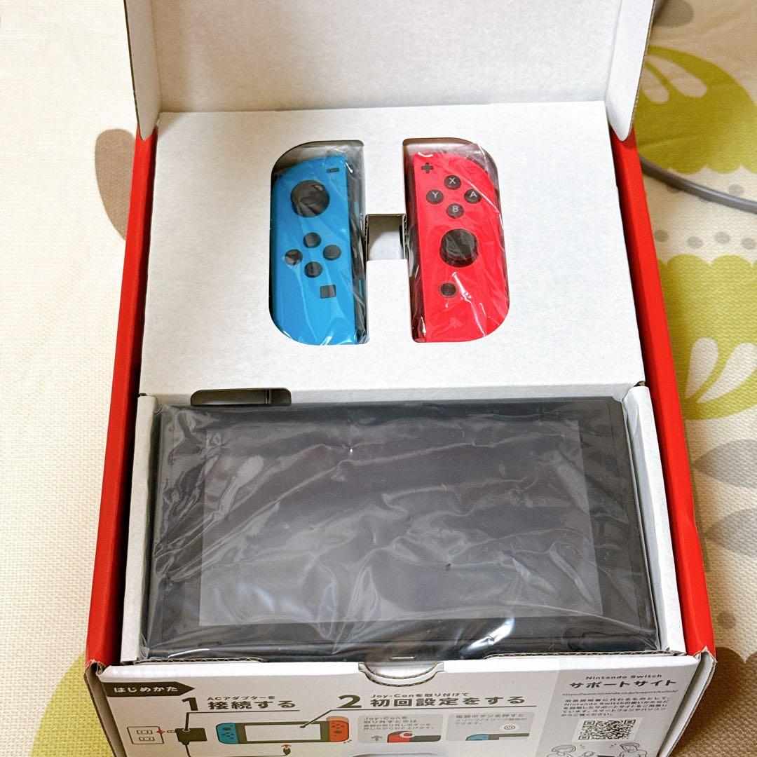 【動作確認済】Nintendo Switch本体 青/赤Joy-Con