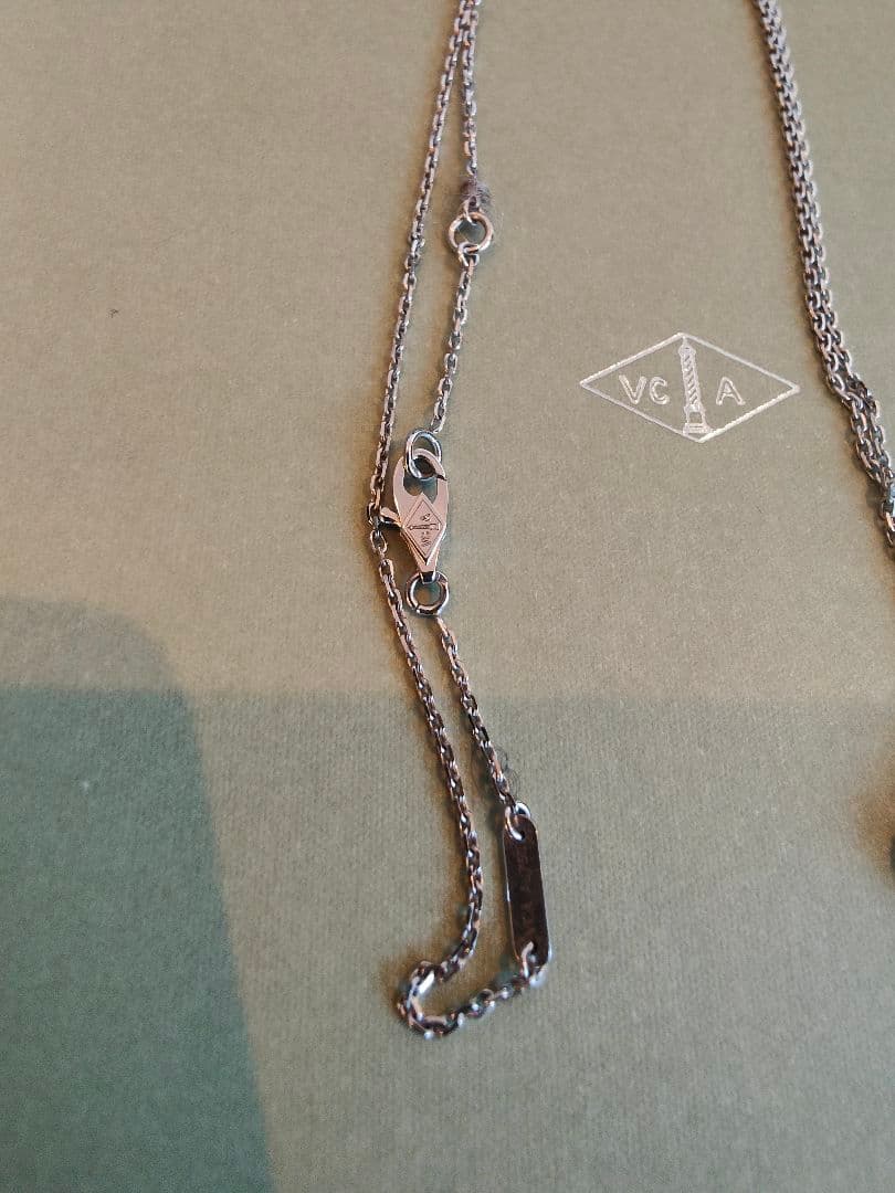 美品　ヴァンクリ　スウィートアルハンブラ ダイヤ　ペンダント