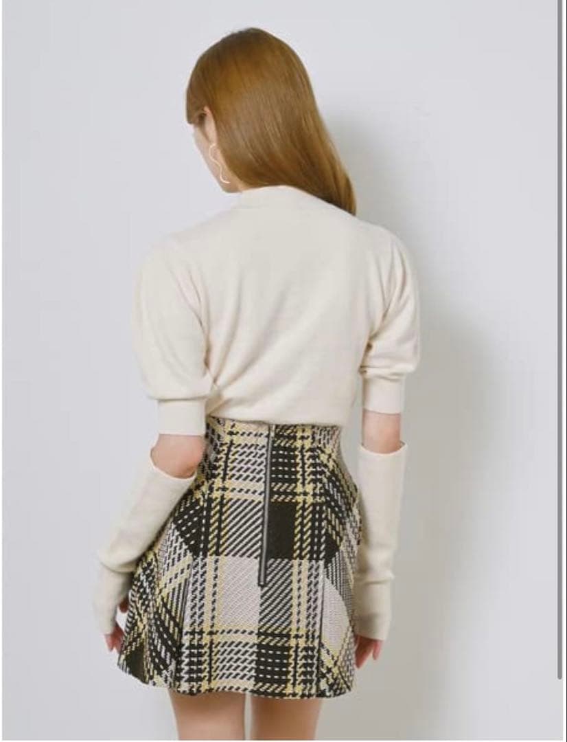 ロービングチェックミニスカート　snidel 新品未使用