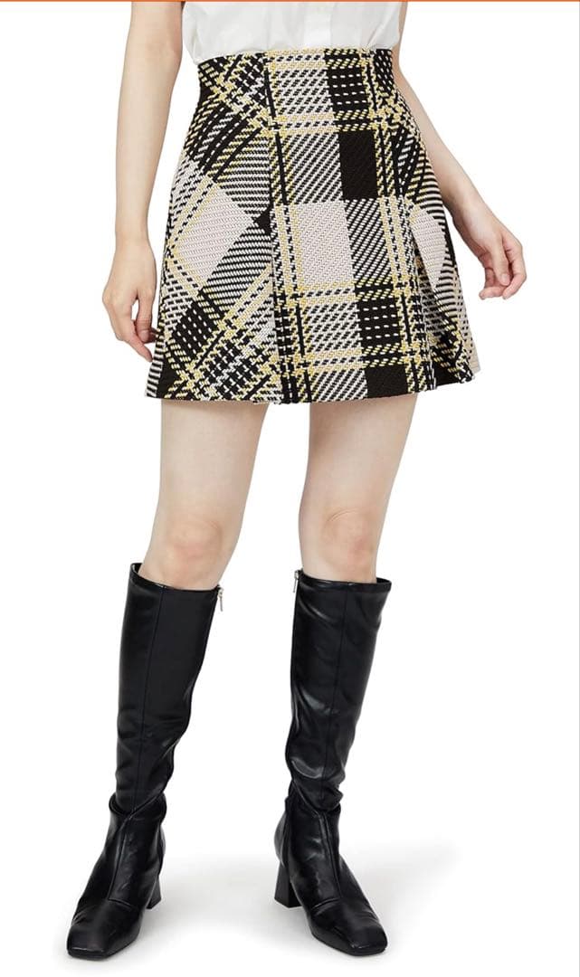 ロービングチェックミニスカート　snidel 新品未使用