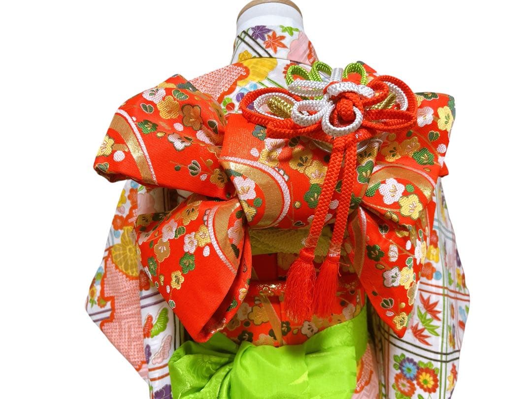 5歳レトロ着物♡七五三　女の子　フルセット　一式　アンティーク　小さめ