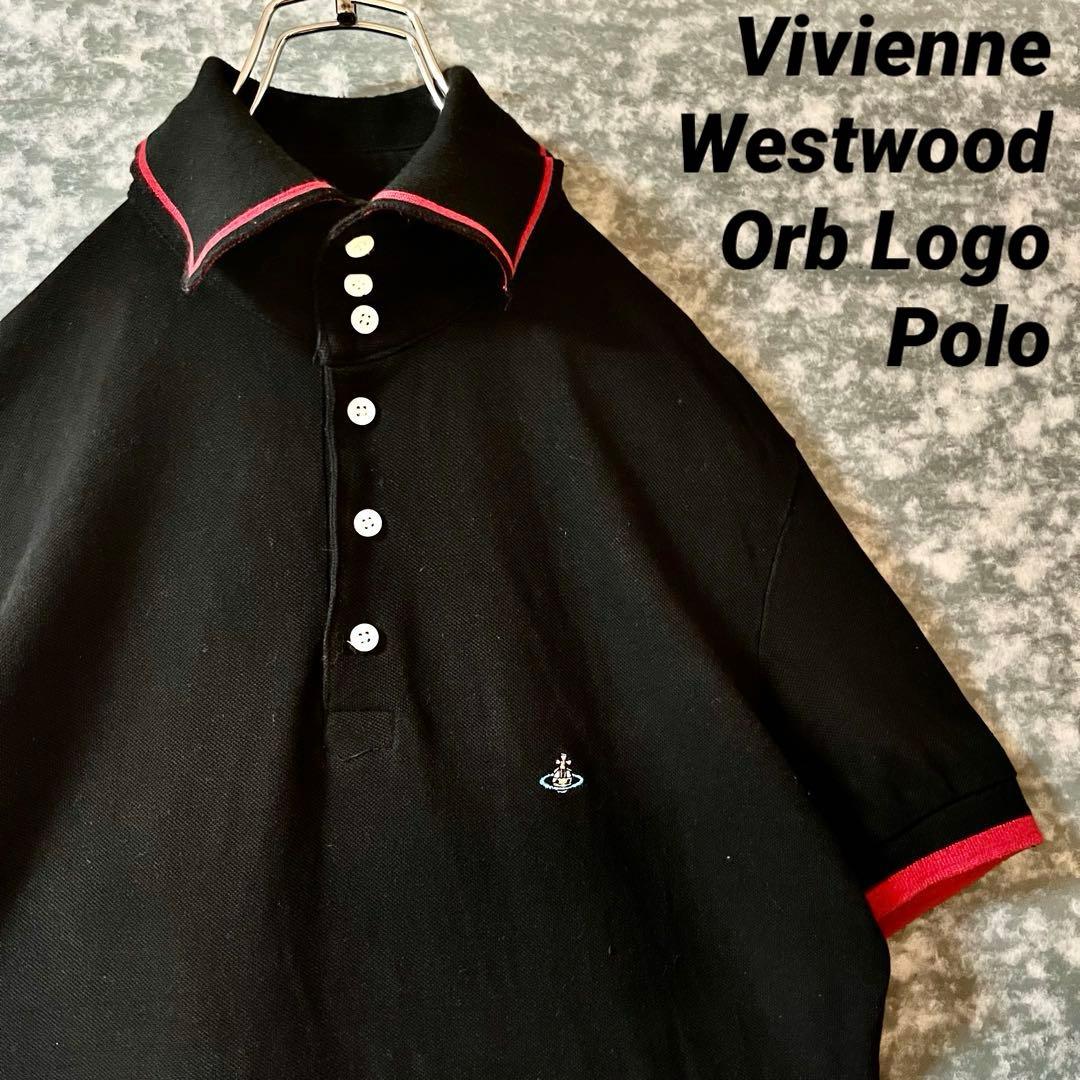 vivienne westwood 定番 オーブロゴ ポロシャツ 刺繍ロゴ