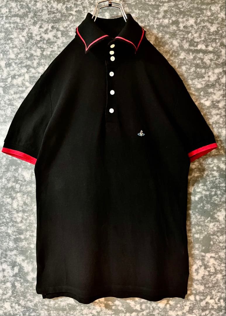 vivienne westwood 定番 オーブロゴ ポロシャツ 刺繍ロゴ