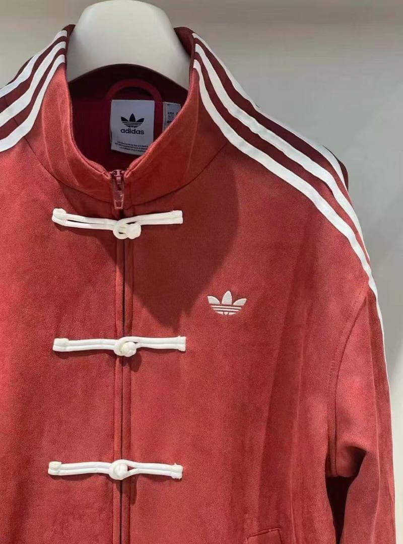 Adidas アディダス 中国限定 巳年ストライプジャケット レッド S
