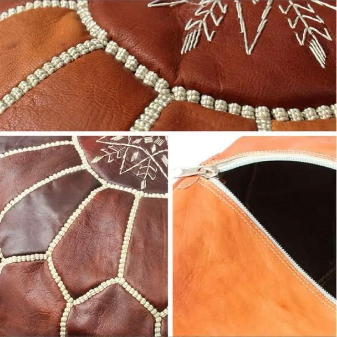 【美品】モロッコプフ / オットマン / インテリア / ブラウン