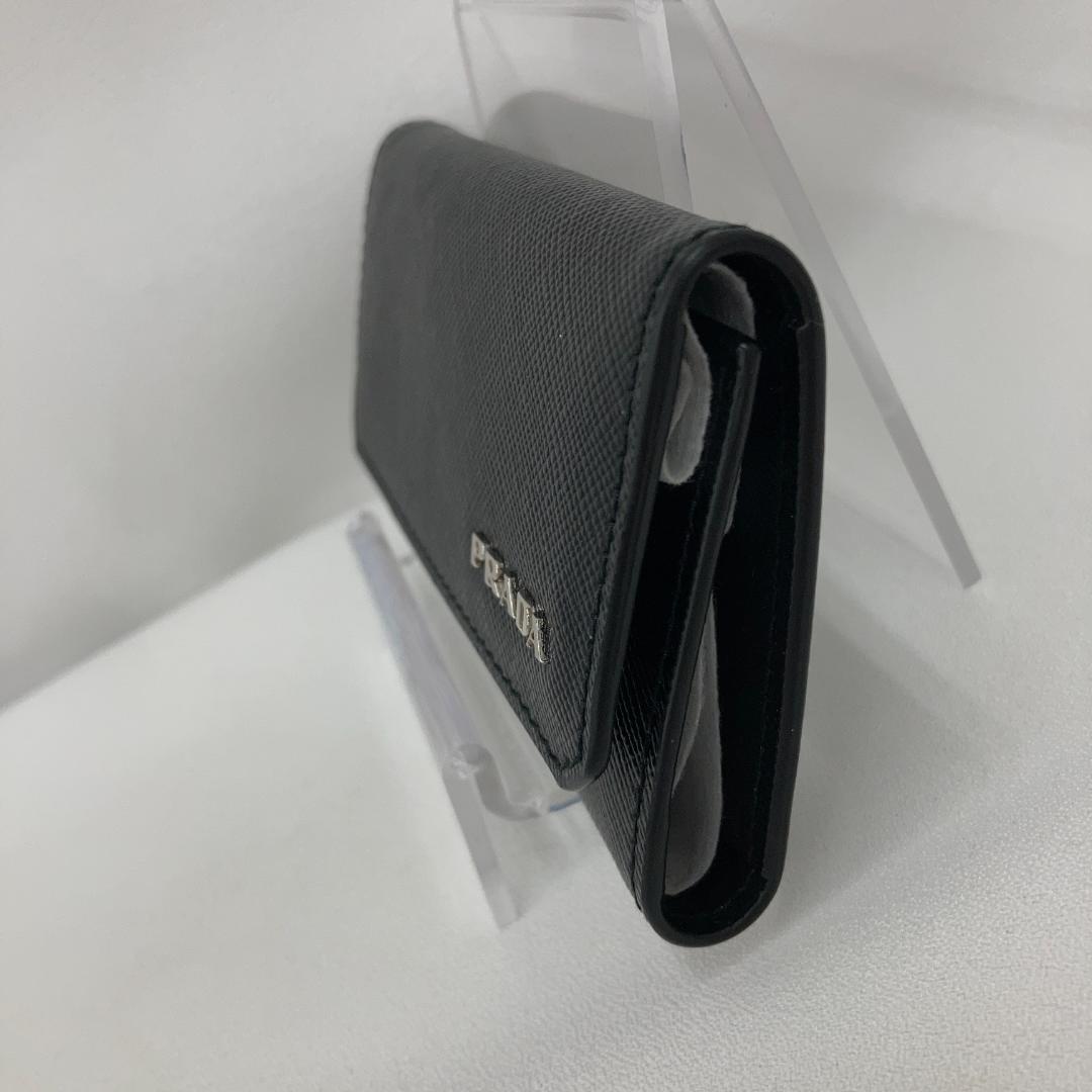 新品⭐プラダ✨PRADA ブラック キーケース 6連 サフィアーノメタル