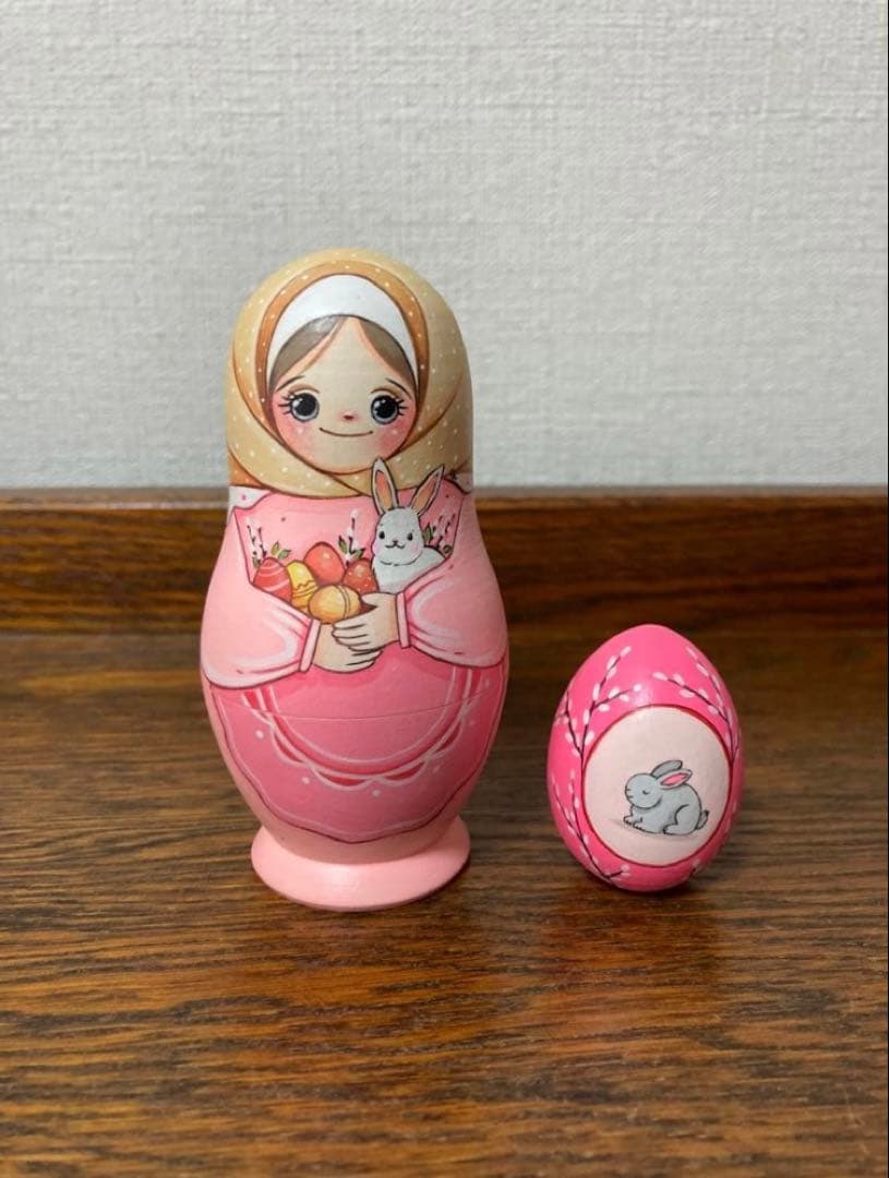 【Lenka】イースター☆天使オーナメント&マトリョーシカ&エッグ2P×2