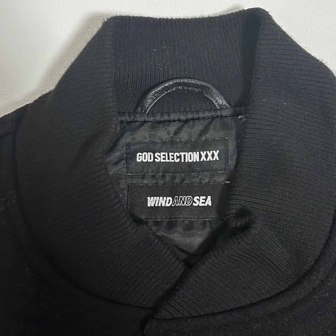 WIND AND SEA GOD SELECTION XXX スタジャン 黒 L
