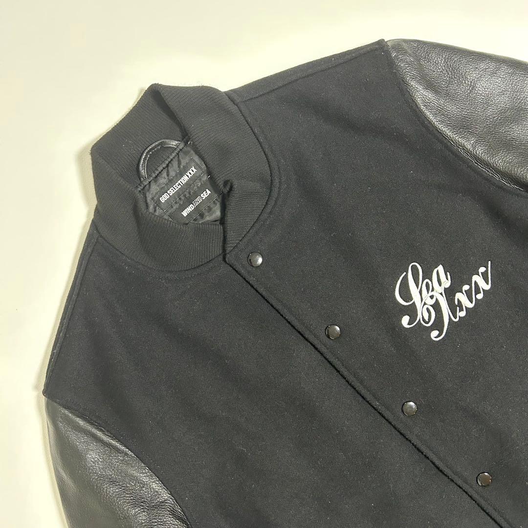 WIND AND SEA GOD SELECTION XXX スタジャン 黒 L