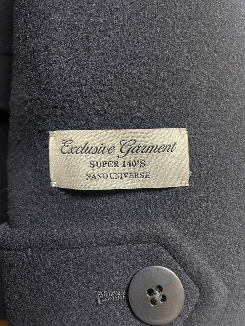 【週末特価】NANO universe／SUPER140S ウールコート