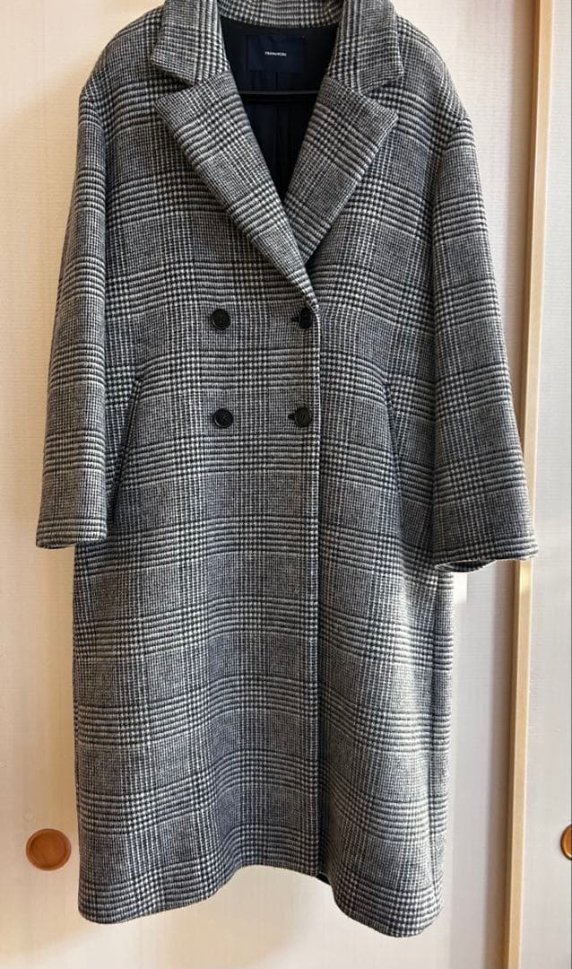 高見えFRAMeWORKダブルチェスターコート