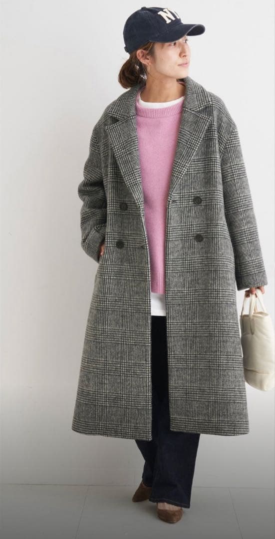 高見えFRAMeWORKダブルチェスターコート