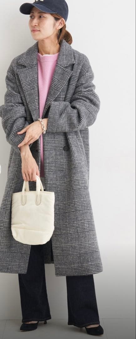 高見えFRAMeWORKダブルチェスターコート