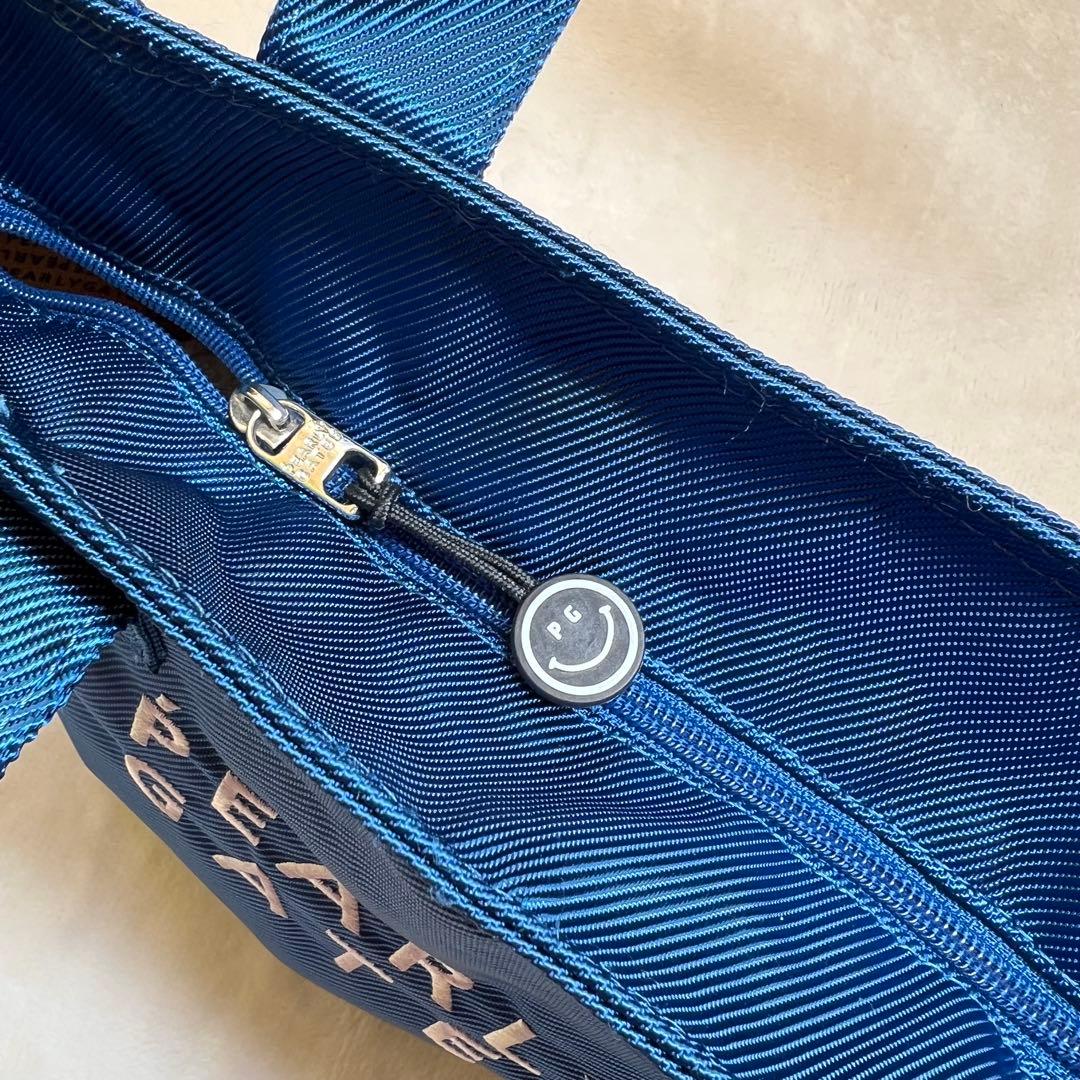 美品✨パーリーゲイツ 近年モデル カートバッグ ブルー　紺　ロゴ ニコちゃん