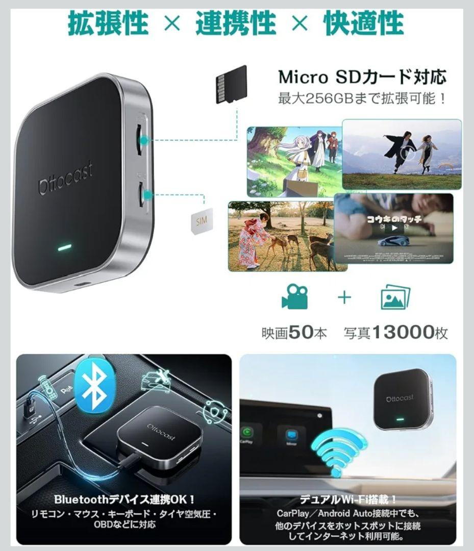 新品 Ottocast OttoAibox E2 オットキャスト