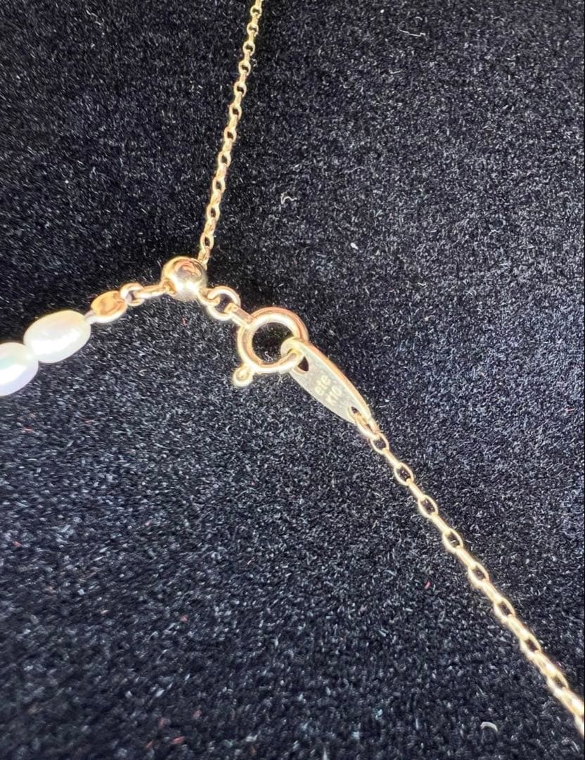 【Aランク・お買い得・極美品】ete K10YG パール ネックレス