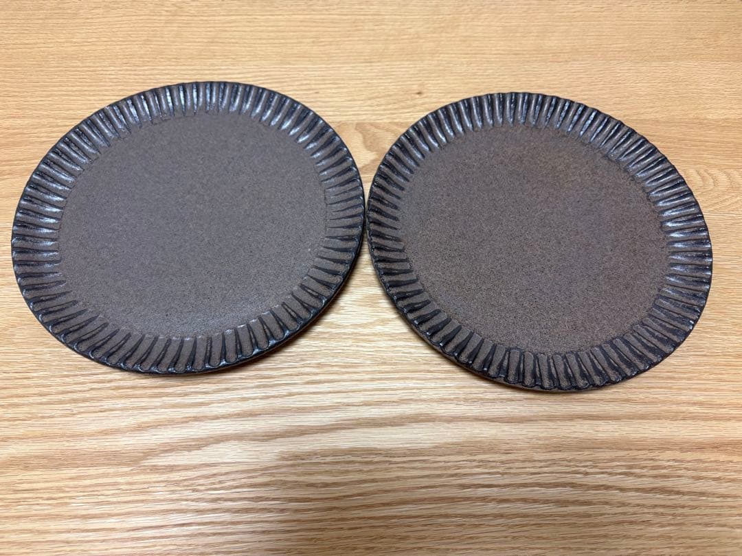 小澤基晴さん　ブロンズ　しのぎ皿　2枚セット