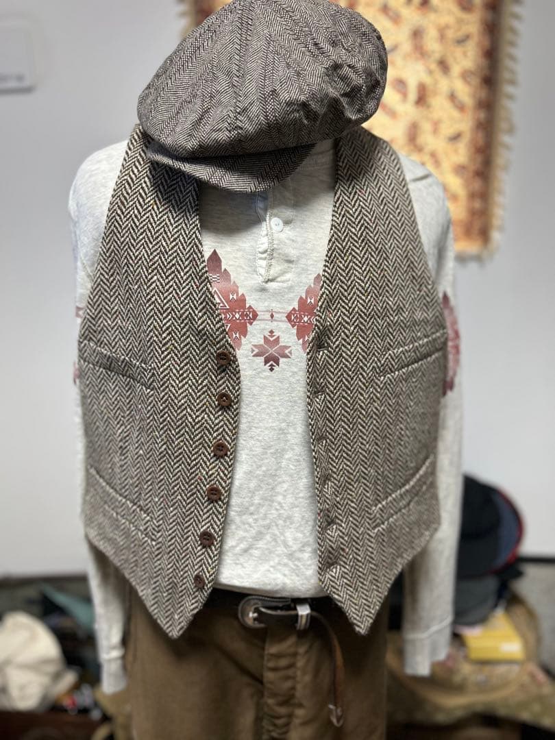 Y*u様 希少　コットンガーゼダブルフェイス　ダブルアールエル　RRL ネイティ