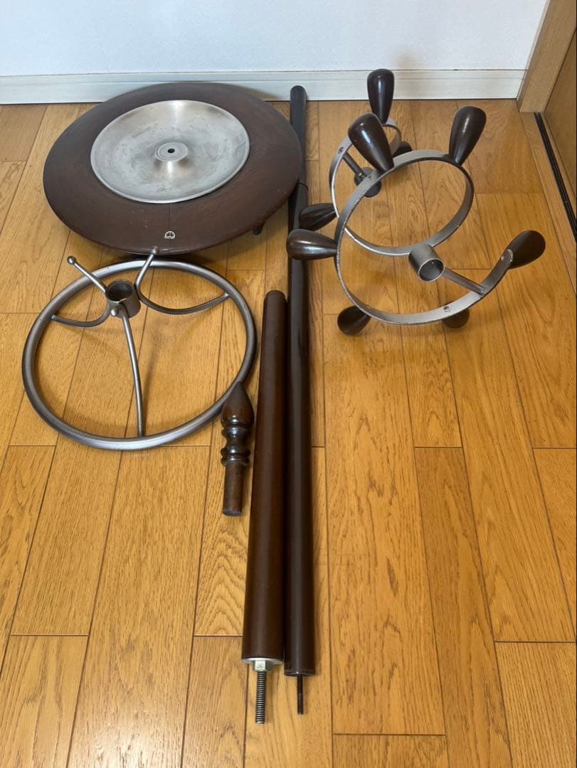 希少 高級家具 ヴィンテージ オールド マルニ 回転式帽子掛け ポールハンガー