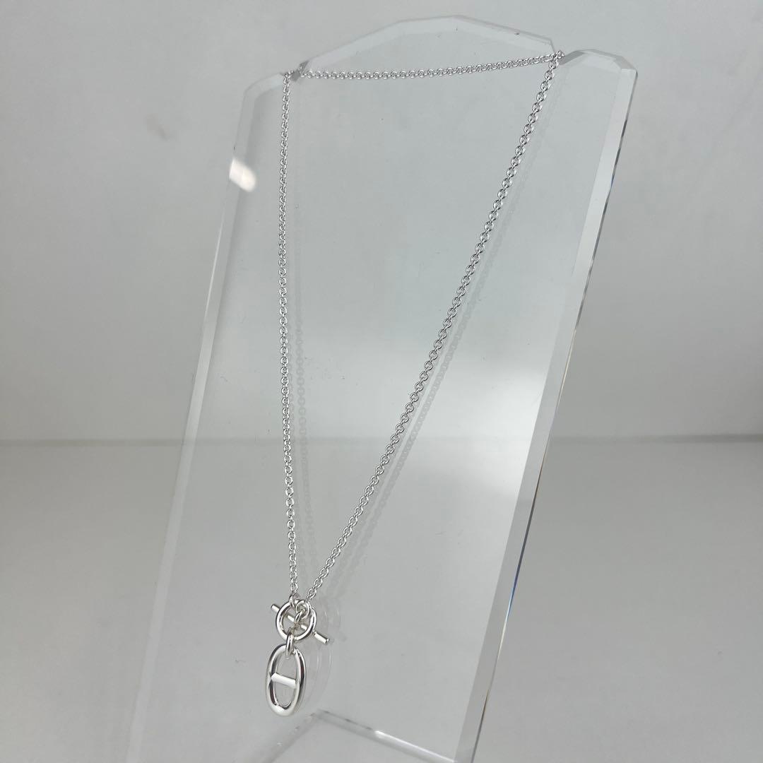 新品 エルメス シェーヌダンクル ペンダント ネックレス シルバー チェーン
