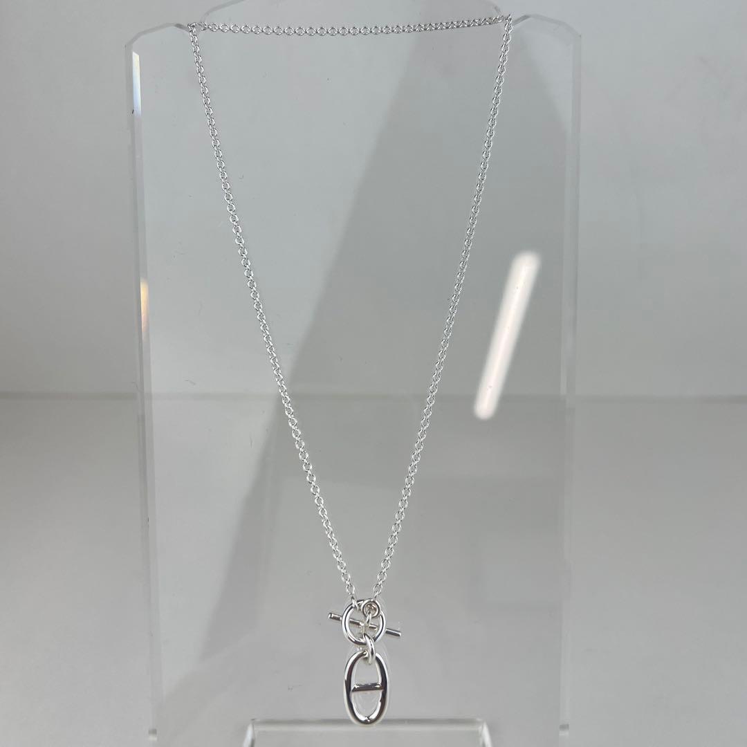 新品 エルメス シェーヌダンクル ペンダント ネックレス シルバー チェーン