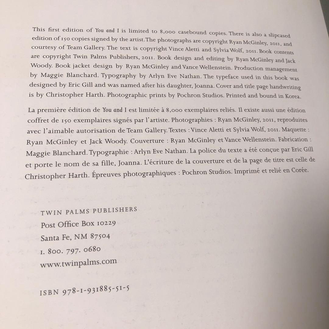 アート・デザイン・音楽 \"You and I\" by Ryan Mcginley