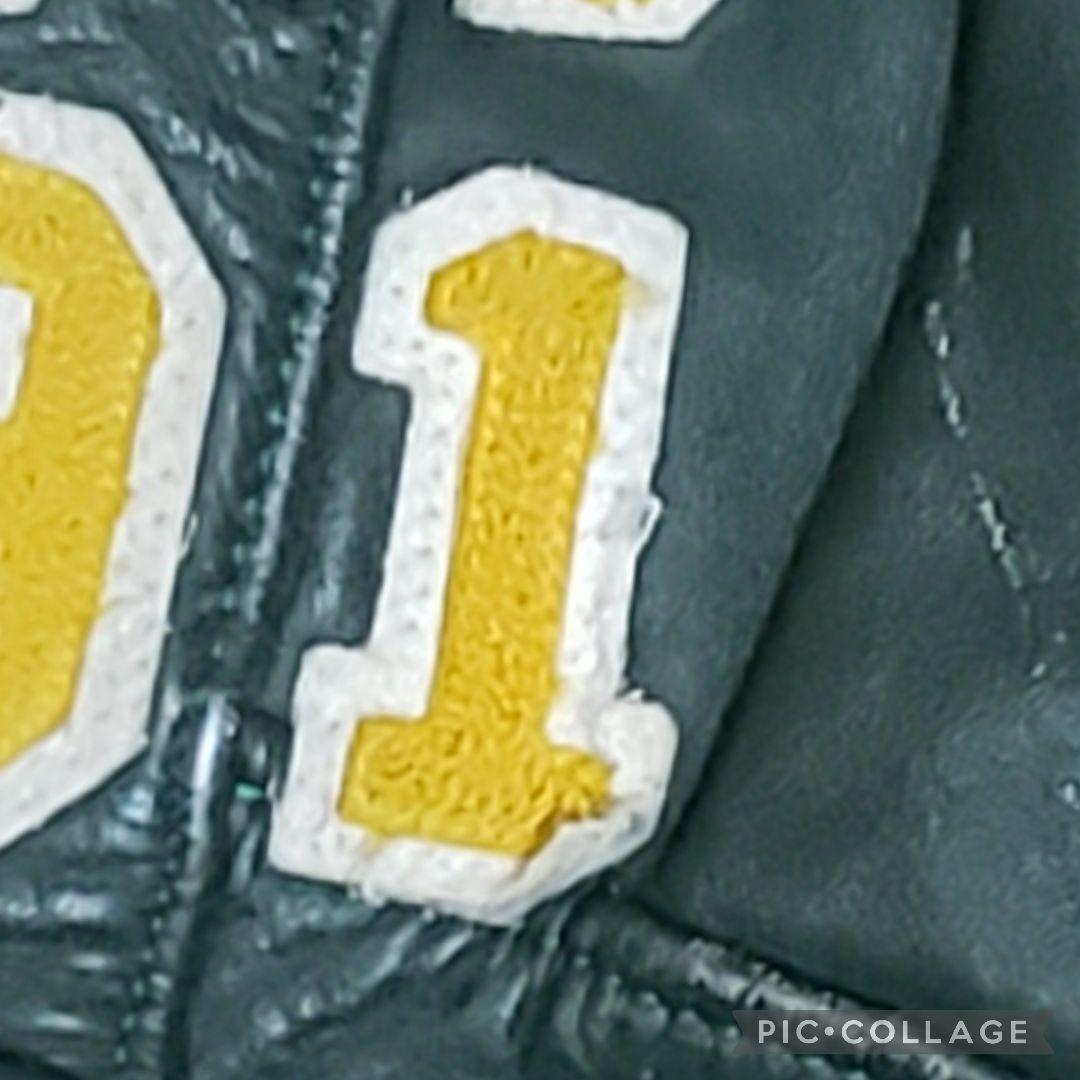 DeLong USA製 刺繍&パッチ多数 vintage 袖レザー リブライン