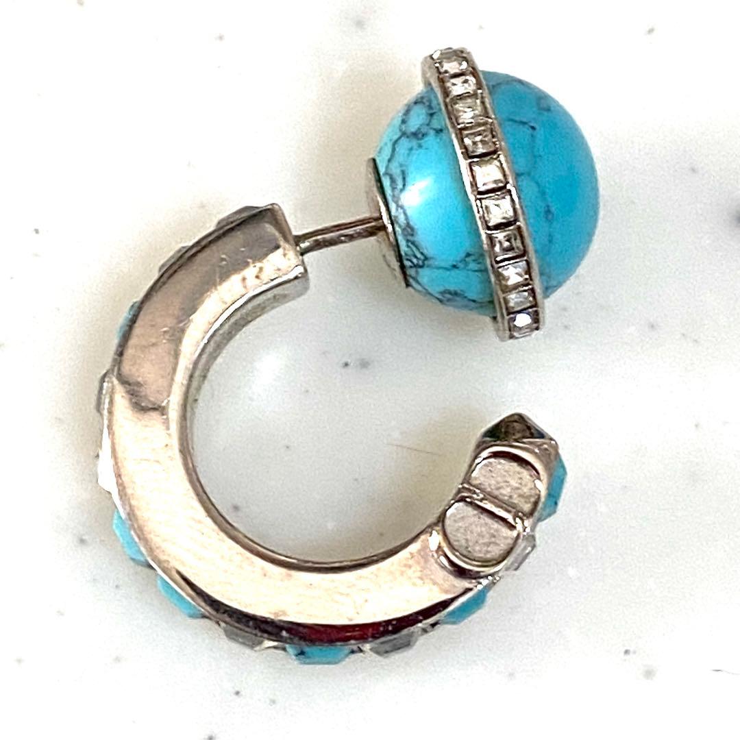 DIOR 21ss ターコイズ メンズ ピアス　ディオール 片耳ピアス
