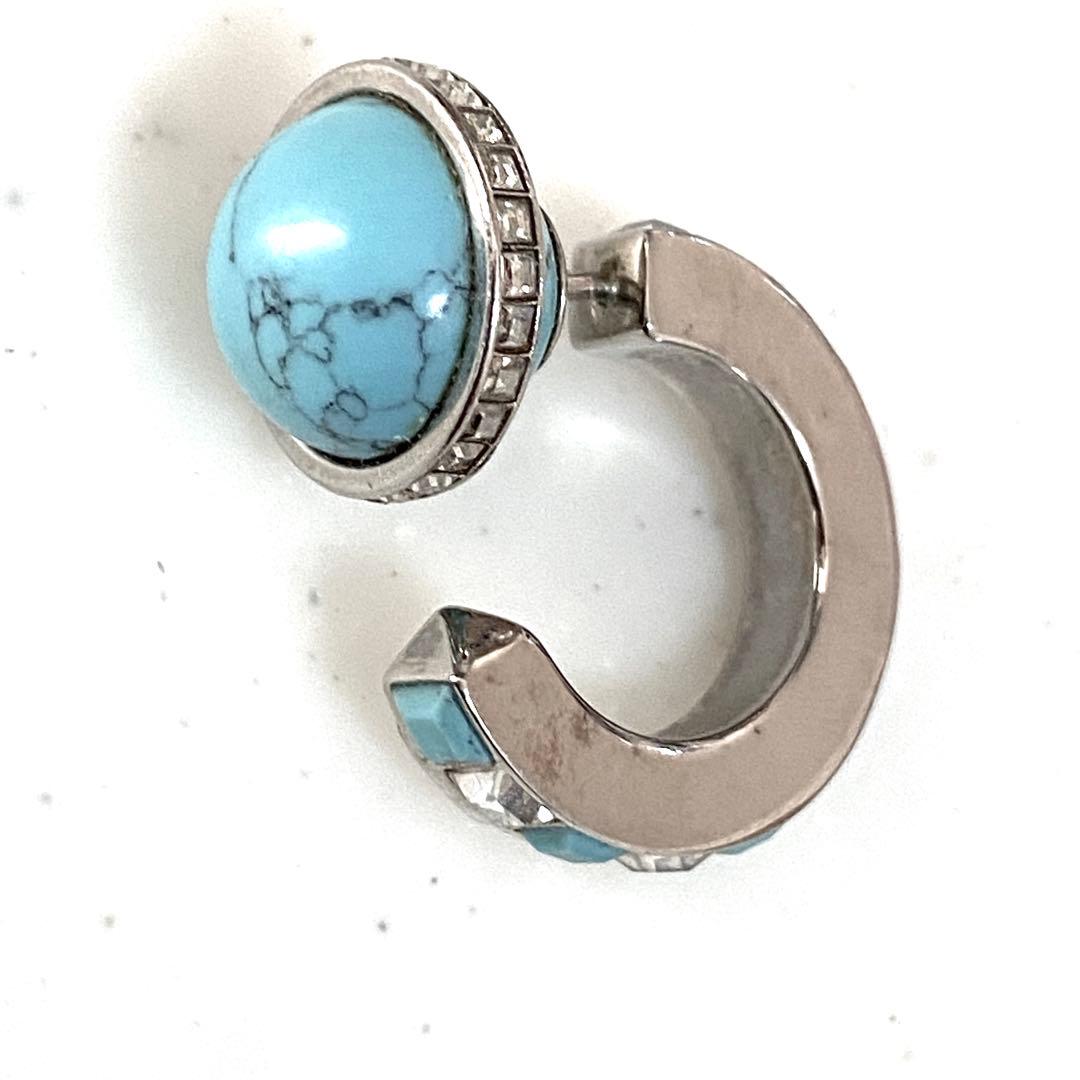 DIOR 21ss ターコイズ メンズ ピアス　ディオール 片耳ピアス