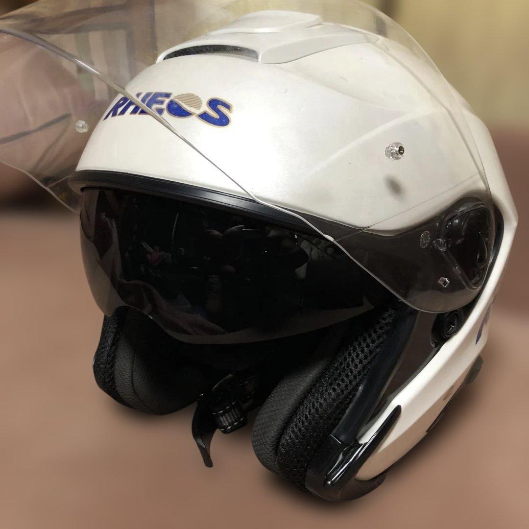 希少RHEOS ジェットヘルメット ホワイト
